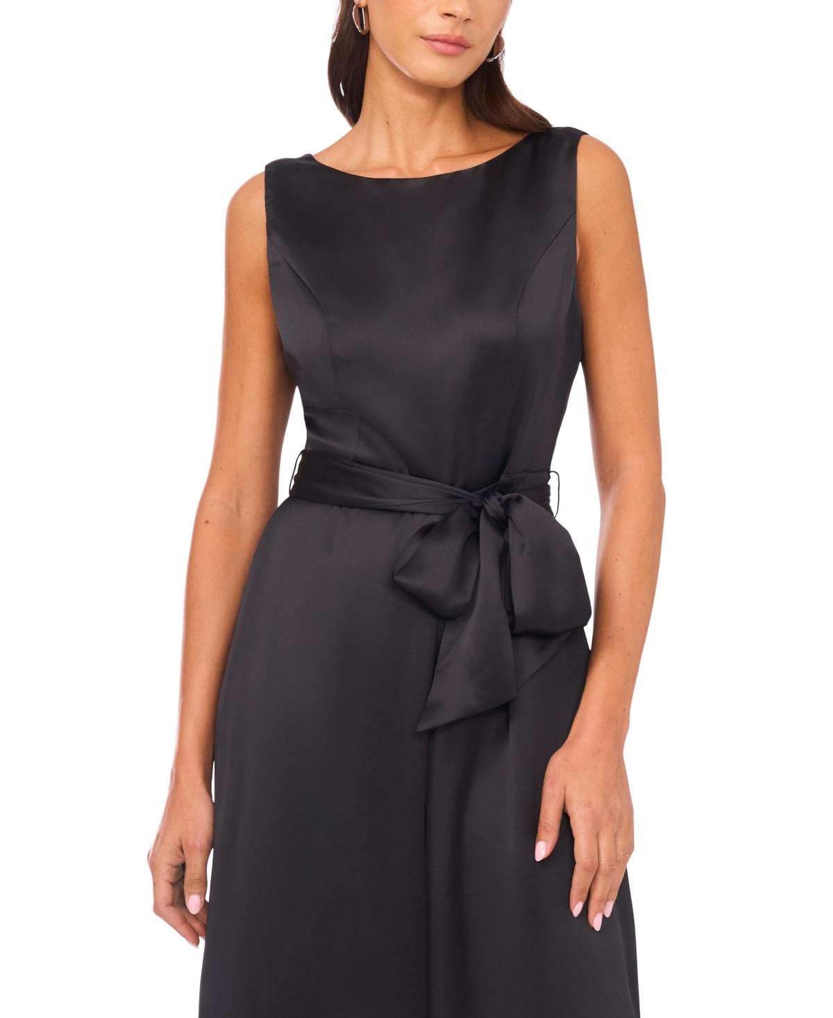 Vince Camuto Women's Boat Neck Jumpsuit In Black