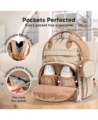 Play Diaper Bag Backpack Comes with Portable Changing Pad, Baby Bag for Mom, Baby Travel Essential