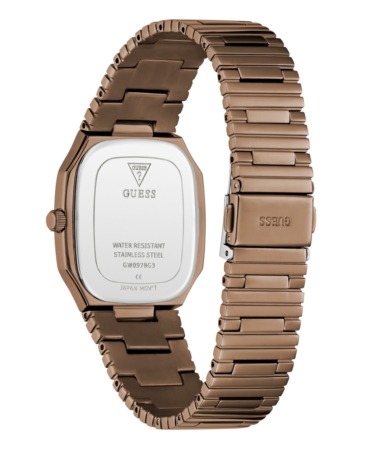 Guess Men's Coffee Brown Analog Watch, 35mm