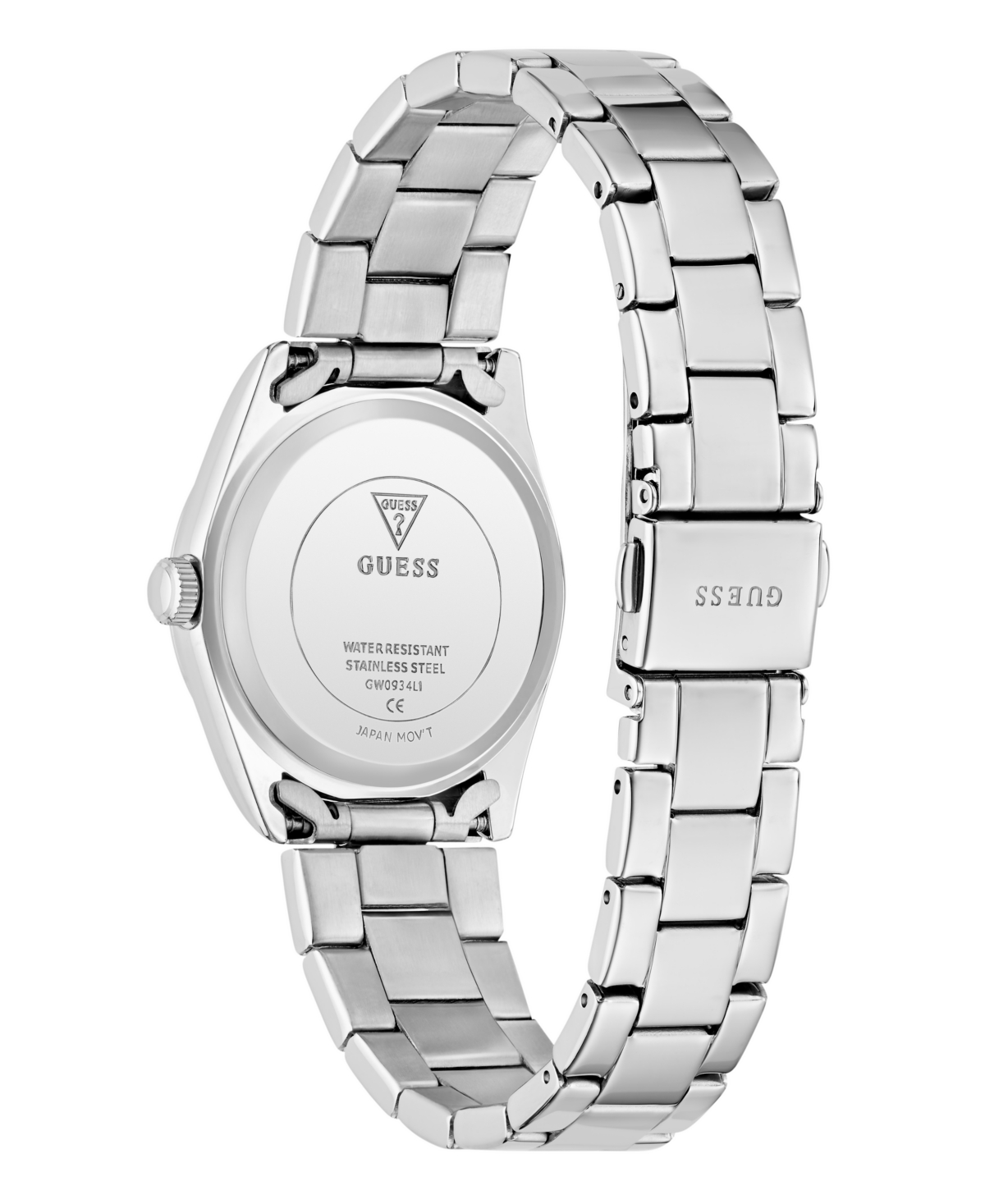 Guess Women's Silver-tone Analog Watch, 32mm In Silver