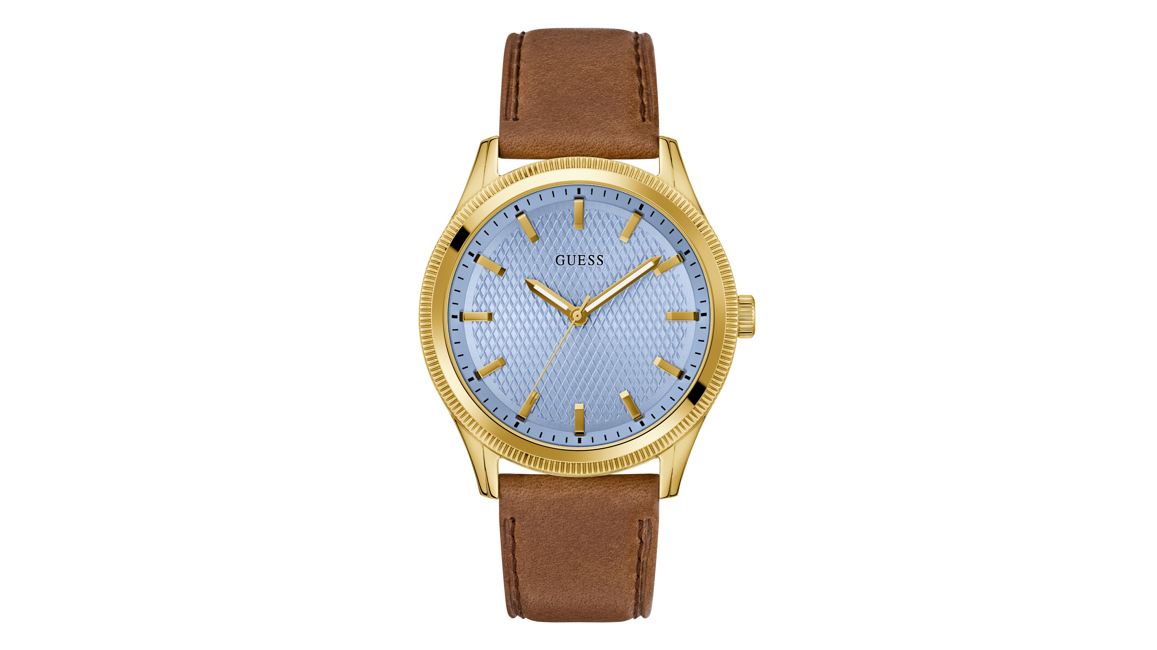 Guess Men's Gold-Tone Analog Watch, 44mm