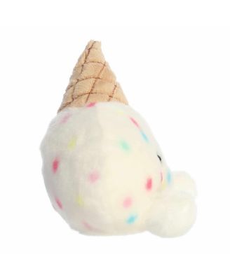 Mini Sprinkle Ice Cream Palm Pals Adorable Plush Toy White 5"