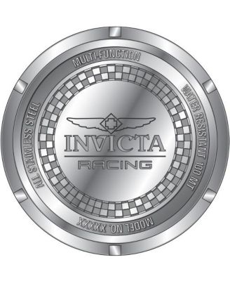 Unisex 47213 Invicta Racing Quartz Chronograph Grey, Gunmetal Dial Watch