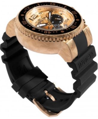 Men's 48618 Pro Diver  Quartz Chronograph Gold, Black Dial Watch