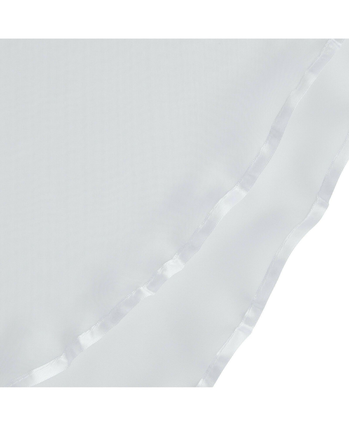 Kate Aurora Living Double Layered Sheer Rod Pocket Ascot Window Valances