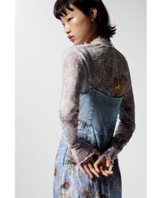 Women's Two-material strappy dress