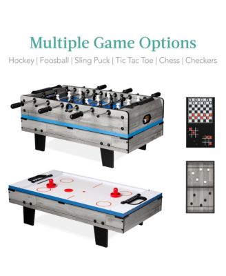 11-in-1 Kids Combo Game Set w/ Ping Pong, Foosball, Air Hockey, 5 Accessory Bags