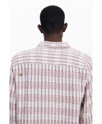 Men's Long-sleeve openwork shirt