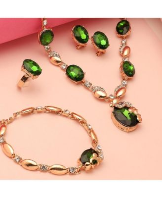 Women's Oval Jewellery Set