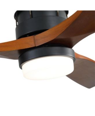 60 Inch 3 Blade Ceiling Fan with LED Light, Remote Control, and Timer Function