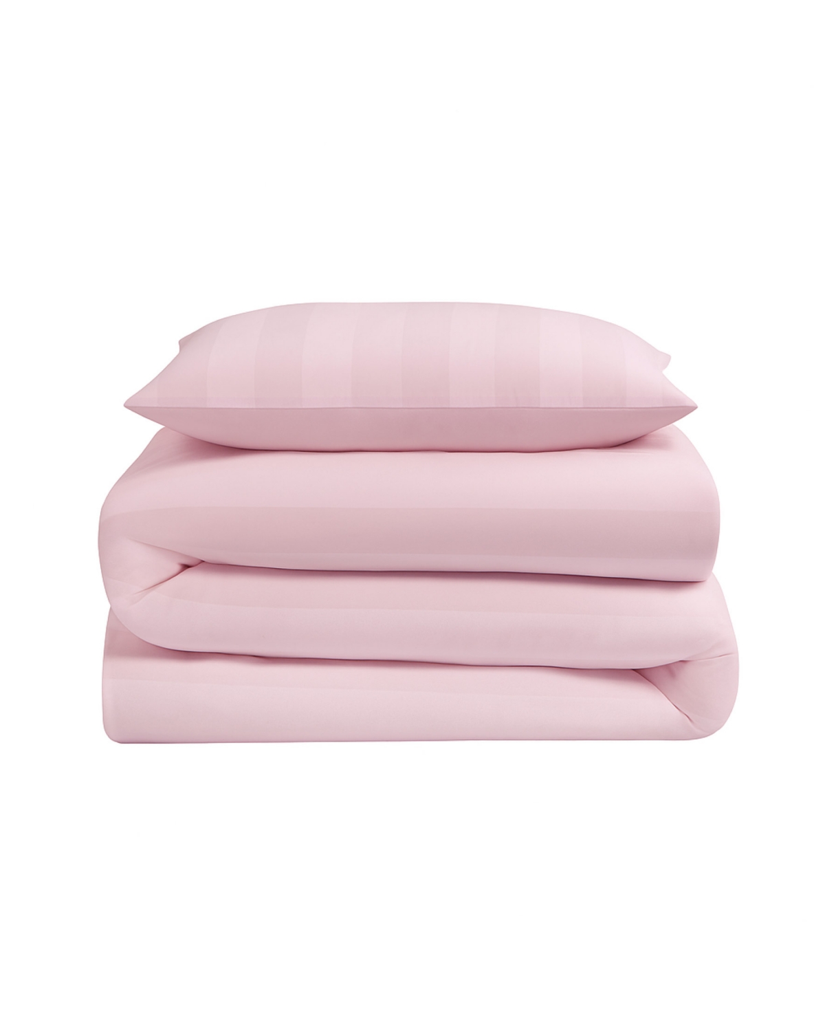 Juicy Couture Jenny Velour Striped Jacquard 2-pc. Duvet Cover Set, Twin/twin Xl In Pink