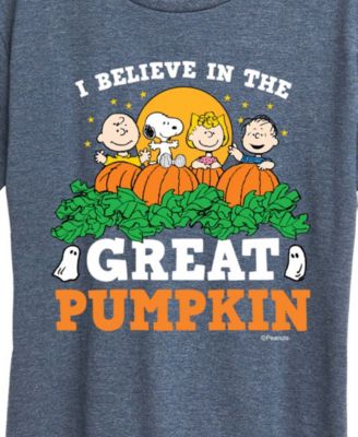 Peanuts Gang Halloween Great Pumpkin Women's Short Sleeve Graphic T-shirts