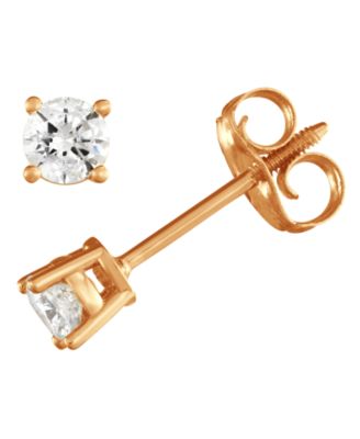 Macy's - Diamond Stud Earrings (1/2 ct. t.w.) in 14K Gold