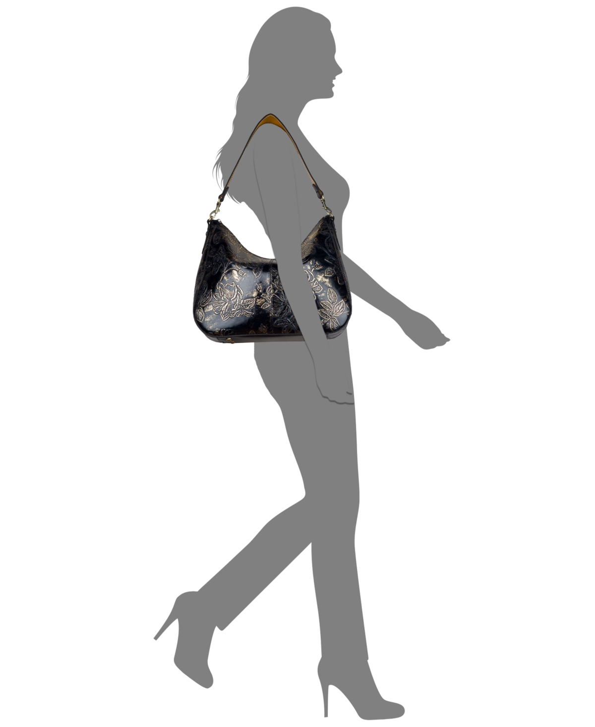 Patricia Nash Athani Bark Leaves Shoulder Handbag In Multi