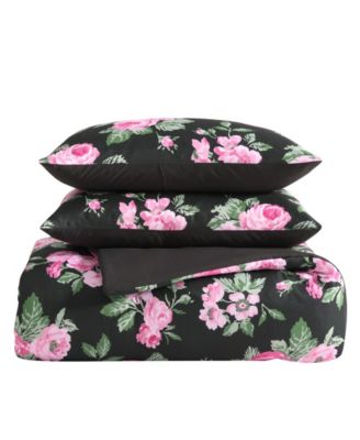 Garden Floral Printed Microfiber 8-Pc. Comforter Set, Queen