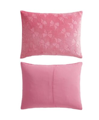Flirty Bows Embossed Plush 3-Pc. Comforter Set, Full/Queen