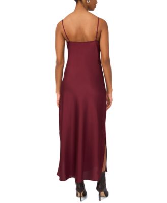 Women's Mock Neck Slip Sweater Dress