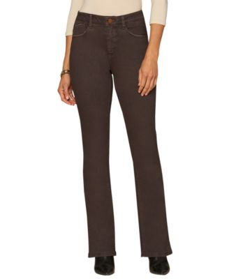 Petite "Ab"Solution High-Rise Round Up Jeans
