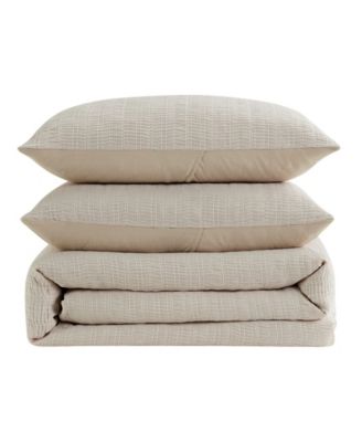 Stitched Gauze Jacquard 3-Pc. Comforter Set, Full/Queen