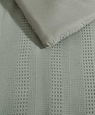 Solid Variegated Waffle 2-Pc. Comforter Set, Twin