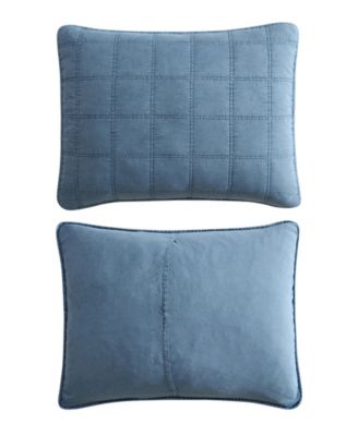 Solid Stonewashed 3-Pc. Quilt Set, King