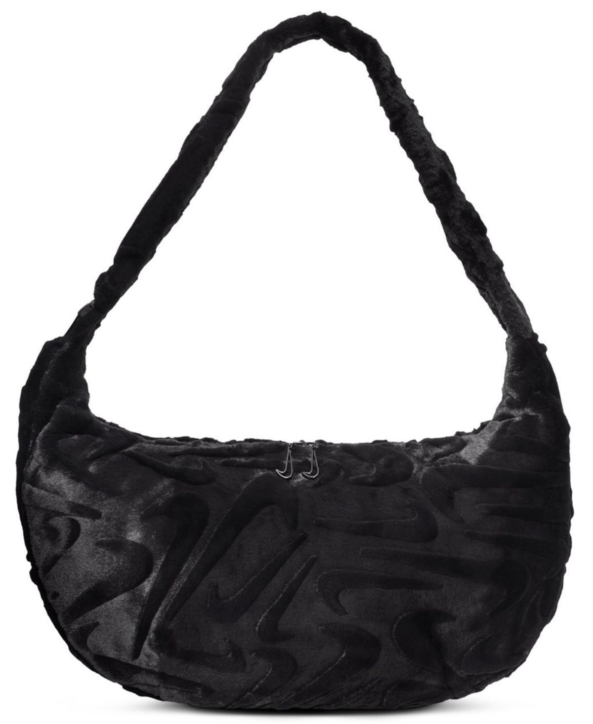 Объемная сумка из искусственного меха для спортивной одежды