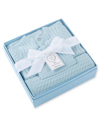 Baby Boys' and Girls' Cardigan, Blanket and Hat Gift, 3-Piece Set