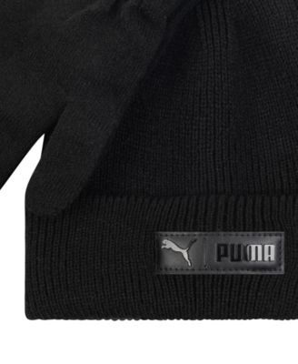 Men's 2-Piece Cuff Beanie and Gloves Set