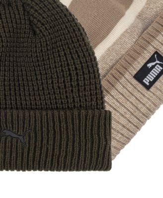 Men's 2-Pack Marled Cuff Beanie