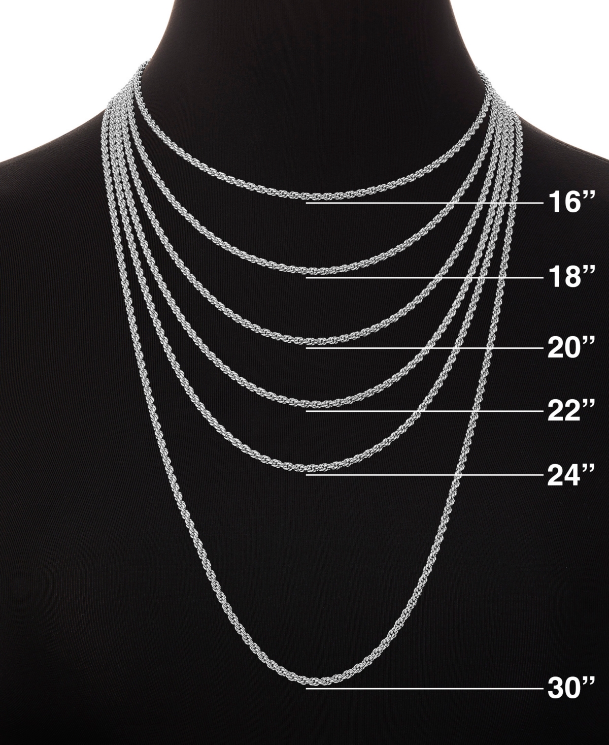 Holiday Lane Sterling Sliver Letter Initial Charm Necklace, Macy's Exclusive In Silver