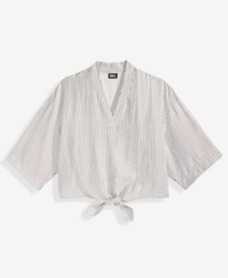 Women's Printed Tie-Hem Top, Macy's Exclusive