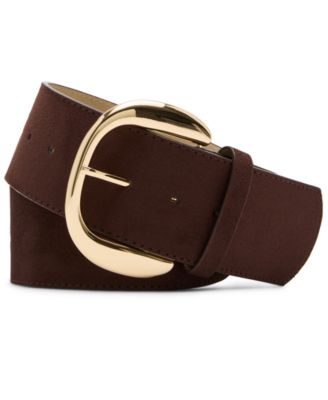 Steve Madden - Women's Faux Suede Wide Belt