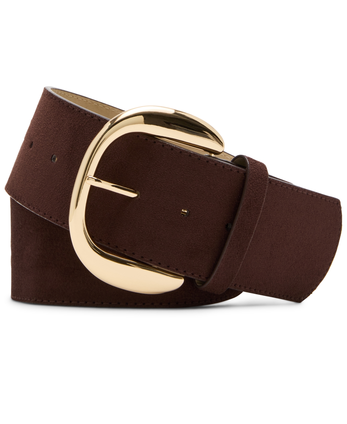 Steve Madden Women's Faux Suede Wide Belt