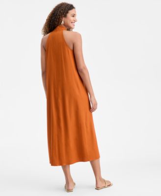 Women's Crossover Halter Maxi Dress, Macy's Exclusive