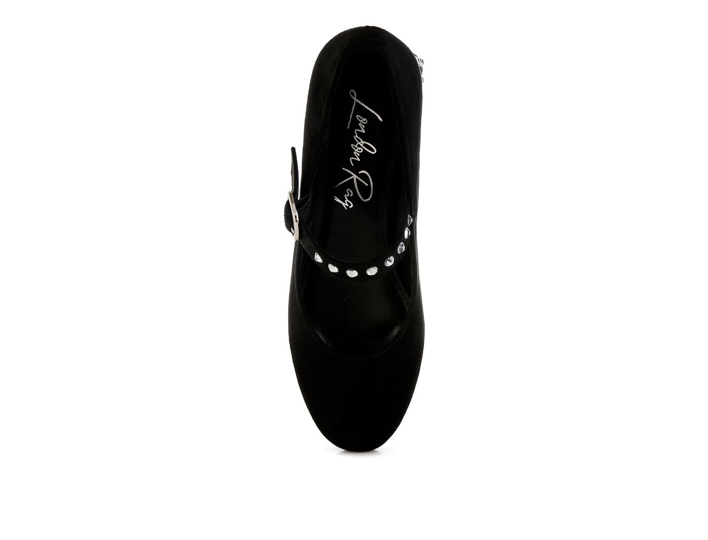 Женские туфли London Rag Sima Studded Mary Jane Pumps, цвет: Чёрный — фото 6