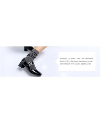 Womens Abeba Diamante Brooch Metallic Mary Jane Pumps