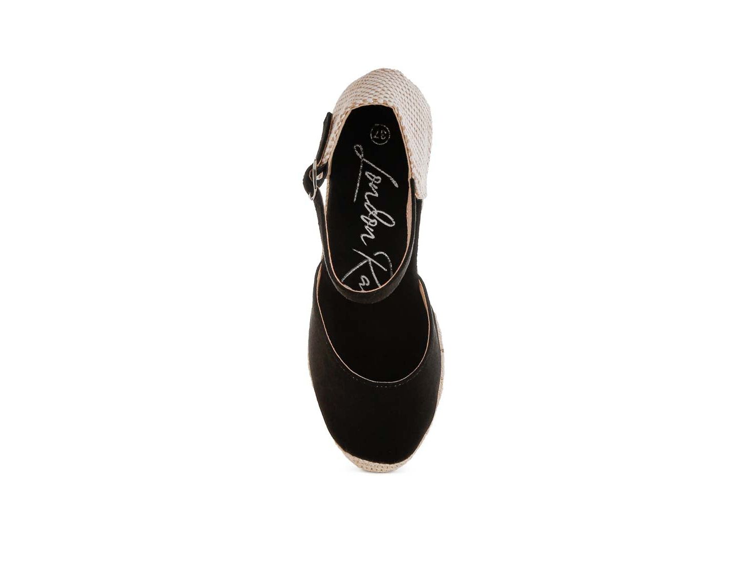 Женские сандалии London Rag Paryor Microfiber Espadrilles, цвет: Чёрный — фото 5