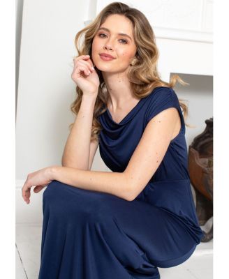 Women's Cruise Cowl Neck Maxi Dress