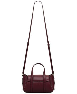 The Chancery Small Leather Flapover Crossbody Satchel Bag
