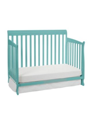  Vibrant Turquoise 4-in-1 Convertible Crib with Coastal-Inspired Design and Bed Conversion
