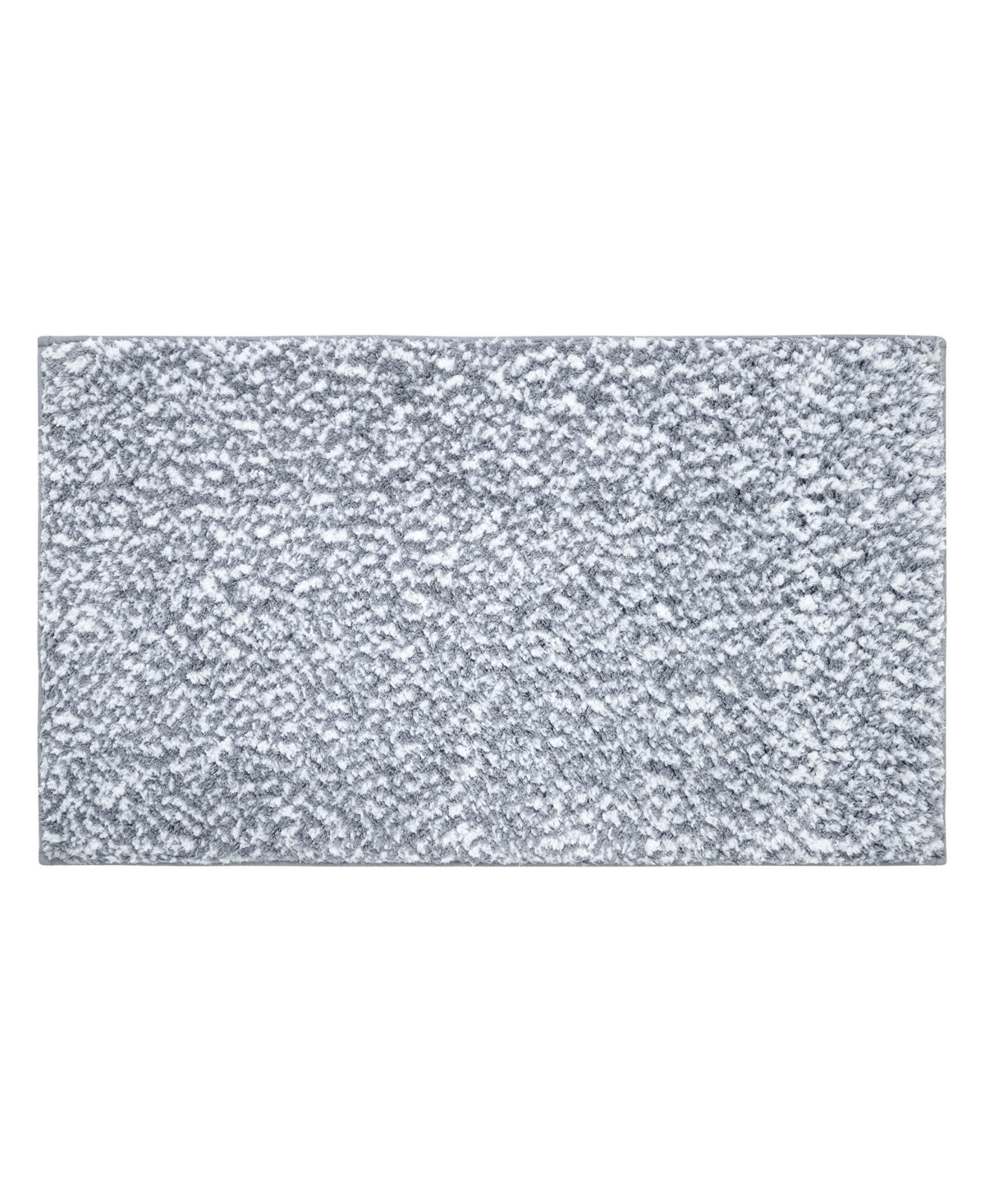Vcny Home Heathered Memory Foam Bath Rug, 20" X 32" In Gray