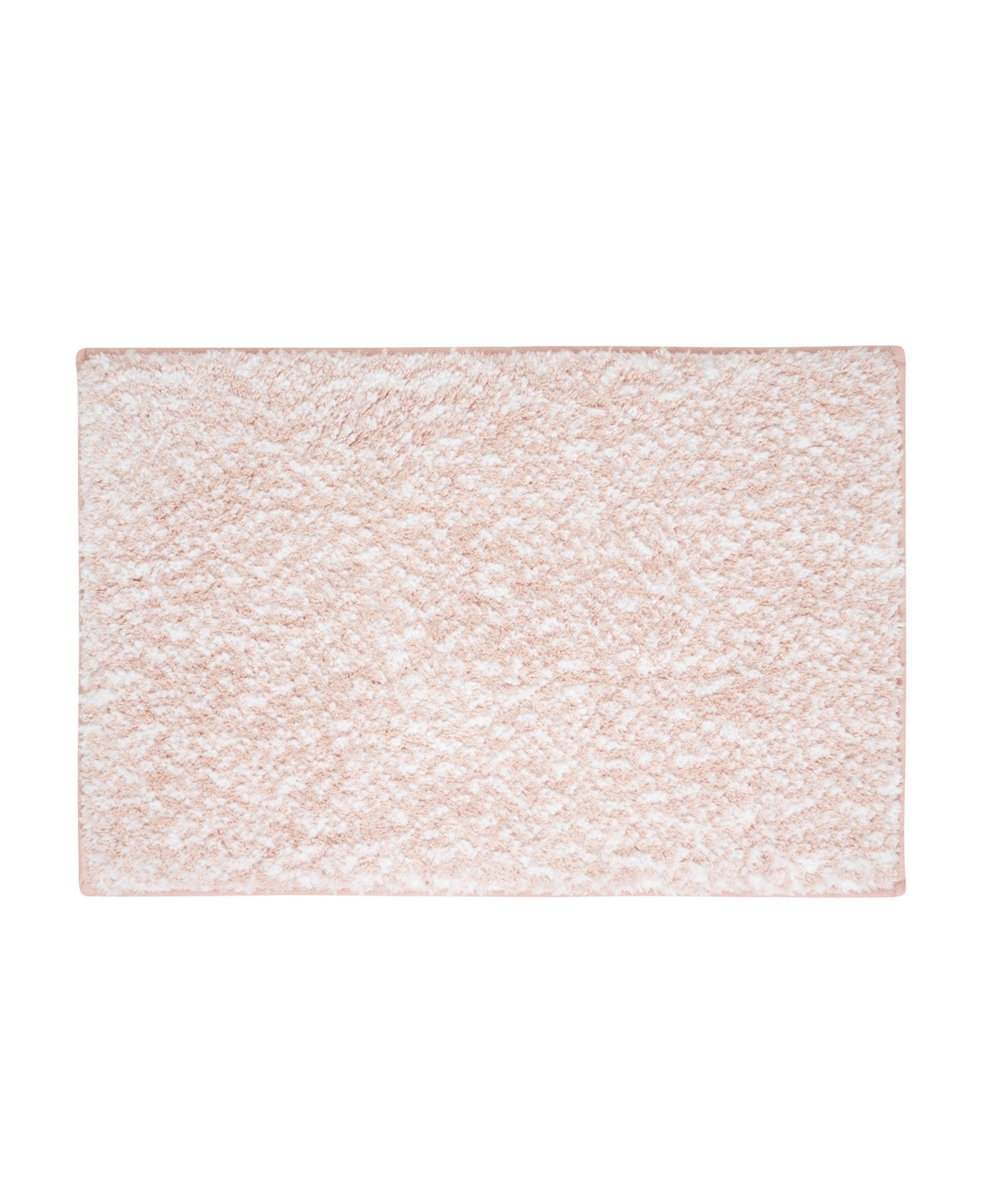 Vcny Home Heathered Memory Foam Bath Rug, 20" X 32" In Pink