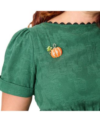 Plus Size Boatneck Ricrac Swing Dress.