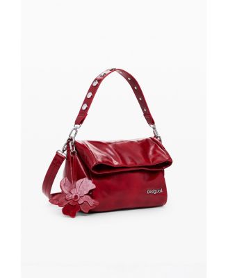 Women's Medium shiny flap bag