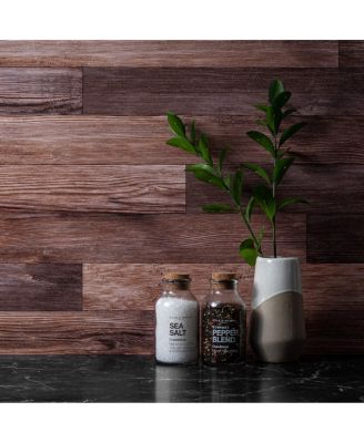 Duo Board - 24x24" Double Sided Surface Board, Whitewash/Hickory Planks