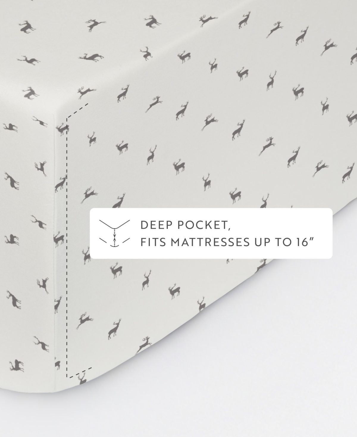 Ienjoy Home Holiday Pattern 4-pc. Sheet Set, Queen In White
