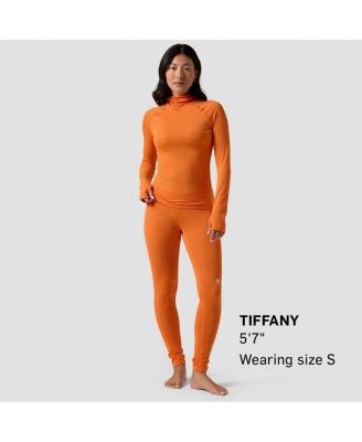 Women's Backcountry Pines Microgrid Ultra-Lt Baselayer Balaclava Top Lightweight Long Underwear Tops