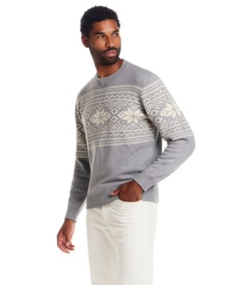 Men's Snowflake Crewneck Sweater