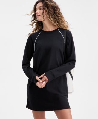 Women's Piped Sweatshirt Dress, Macy's Exclusive