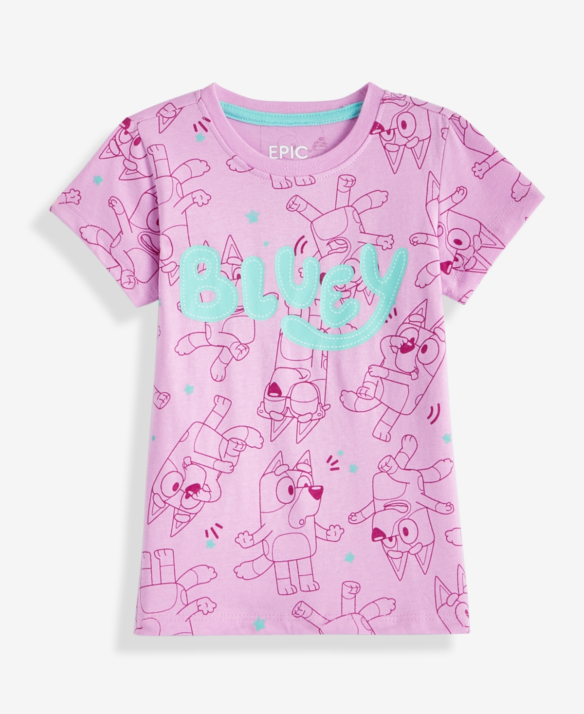 Epic Threads Girls Toddler 2t-4t Short-sleeve Bluey-print T-shirt, Macy's Exclusive In Purple